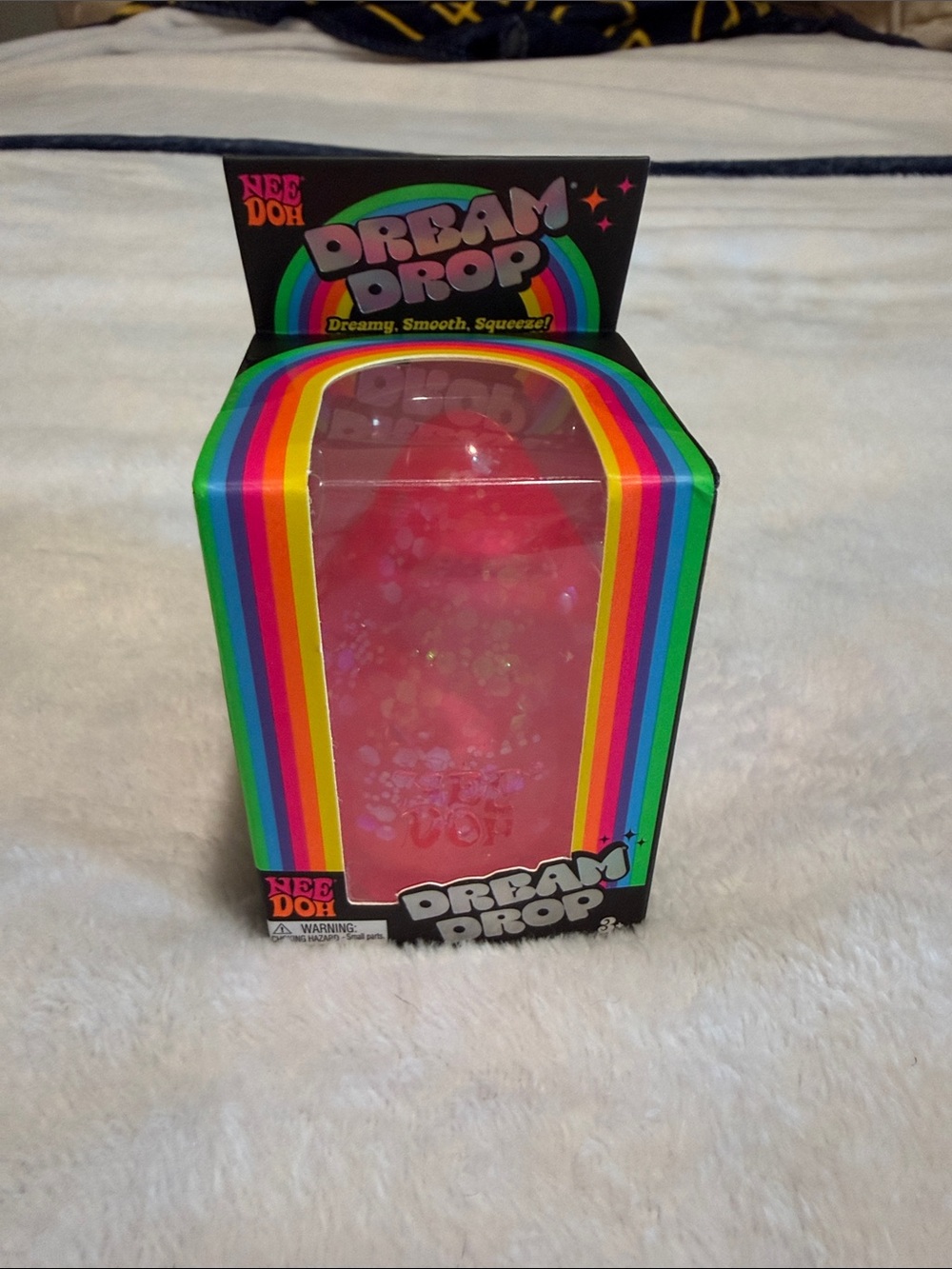 Nee Doh Dream Drop Sensory Squishy Toy - Bright Pink